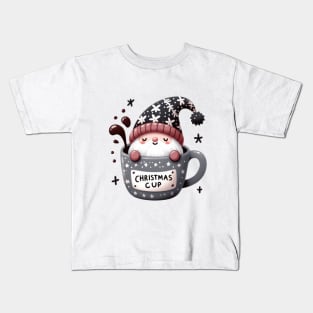 Christmas Cup Cute Gnome Kids T-Shirt